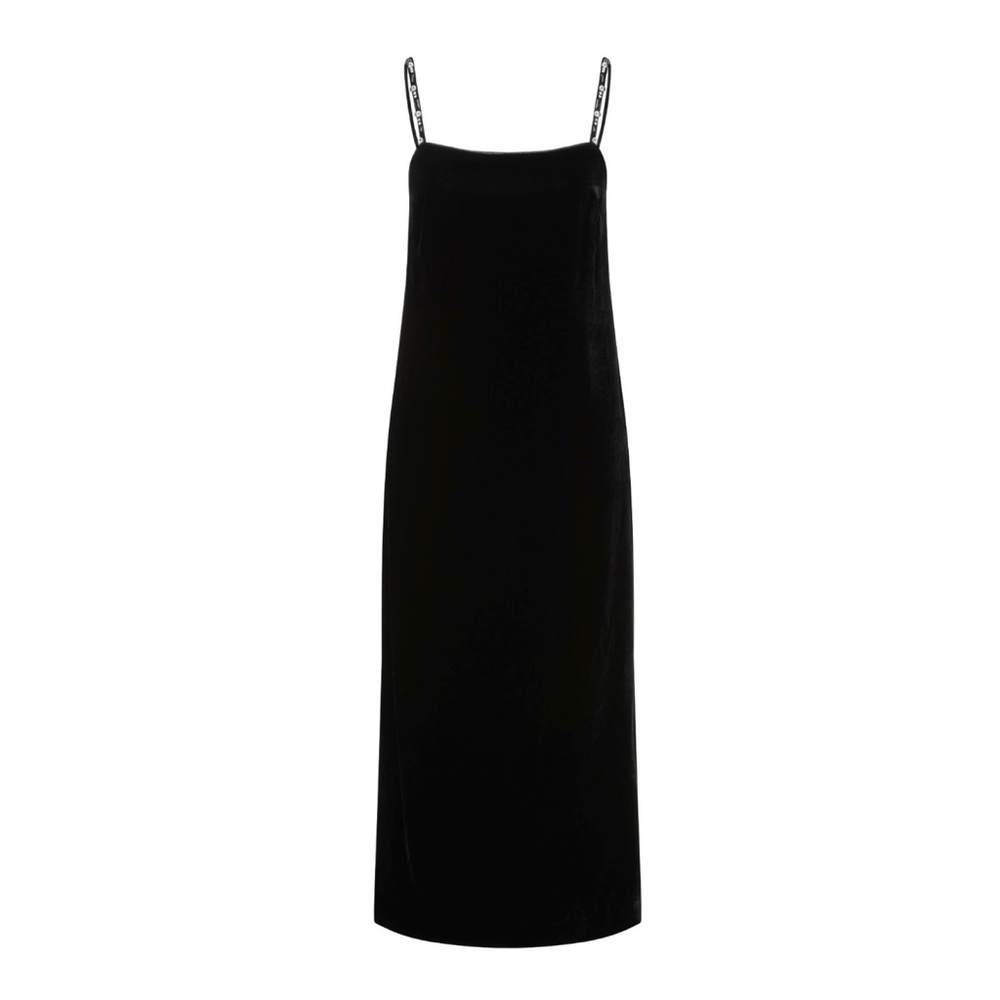 MCQ Alexander McQueen black velvet dress